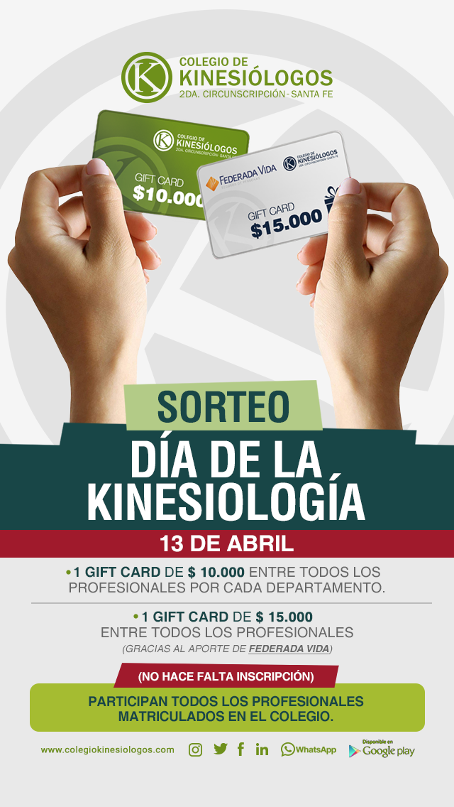 SORTEO DÍA DE LA KINESIOLOGÍA.