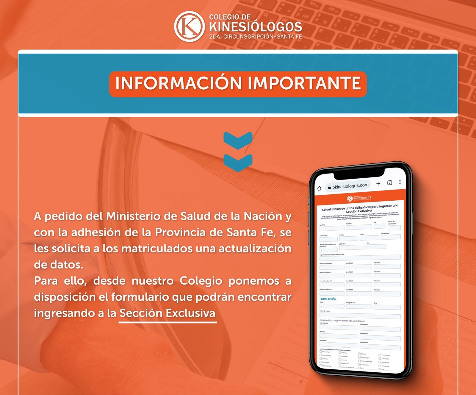 Importante: actualización de datos obligatoria para Sección Exclusiva