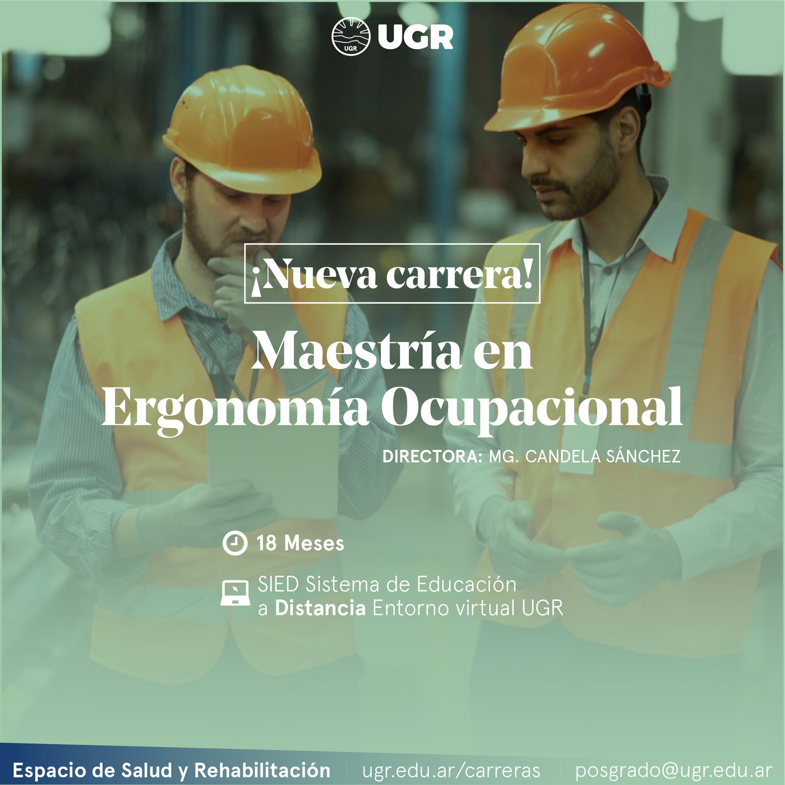 Formación: Maestría en Ergonomía Ocupacional