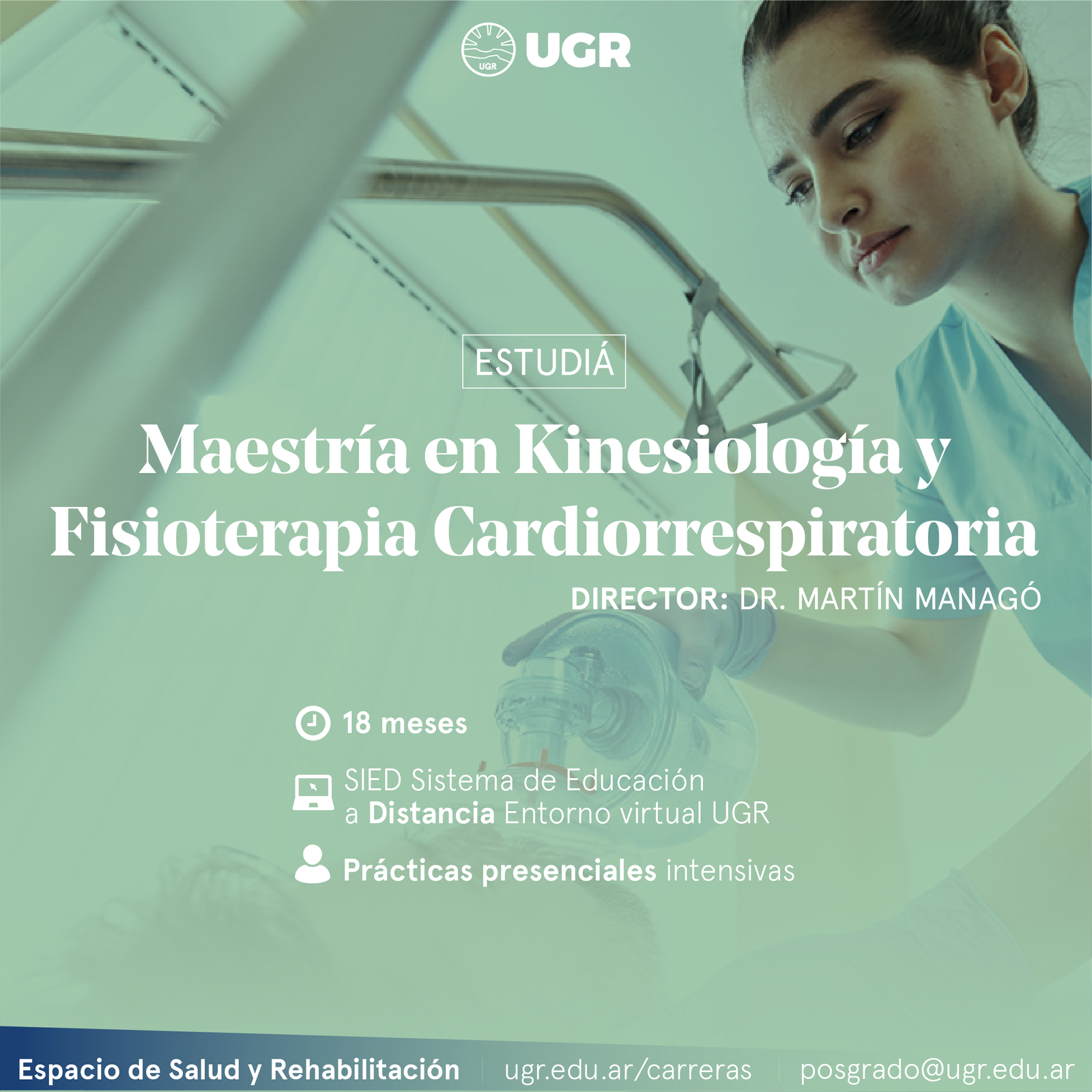 Formación: Especialización en Kinesiología y Fisioterapia Cardiorrespiratoria