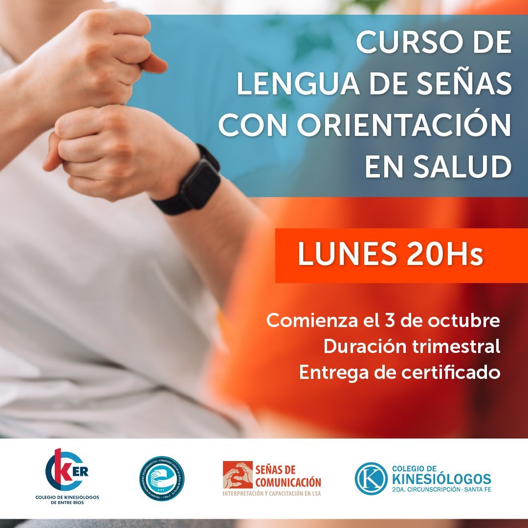 Curso de lenguaje de señas con orientación en salud