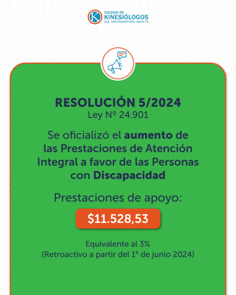 Aumento de las Prestaciones de Atención Integral a favor de las Personas con Discapacidad.