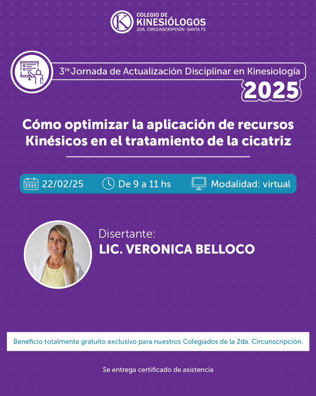 3ª Jornada de Actualización Disciplinar en Kinesiología