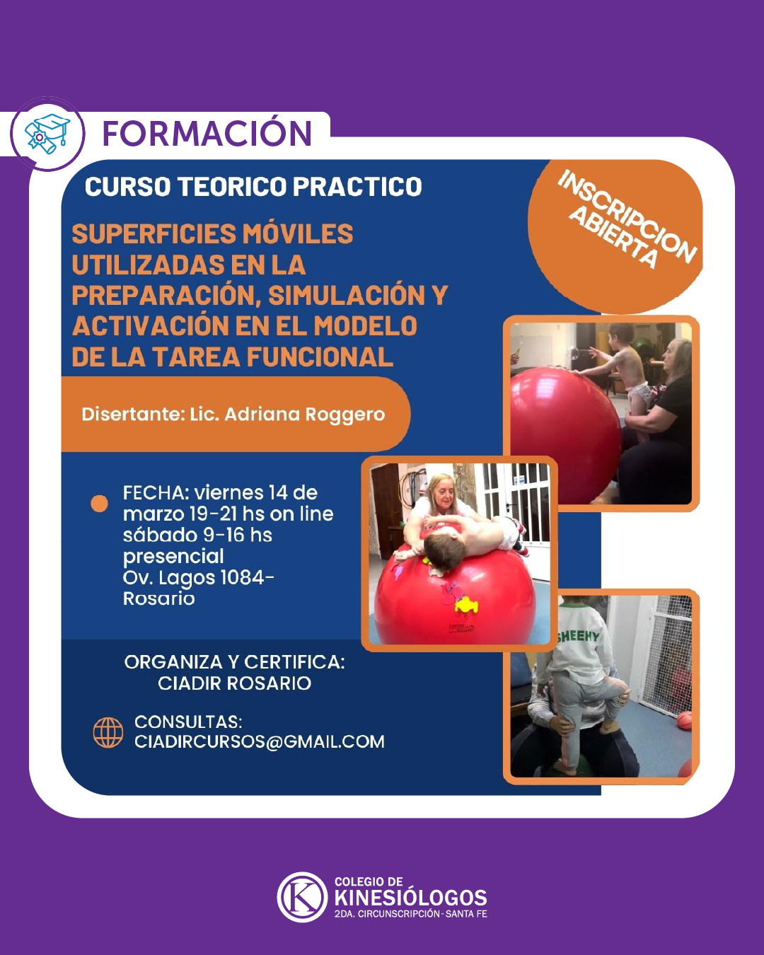 Curso: Superficies Móviles en la Preparación, Simulación y Activación en el Modelo de la Tarea Funcional.