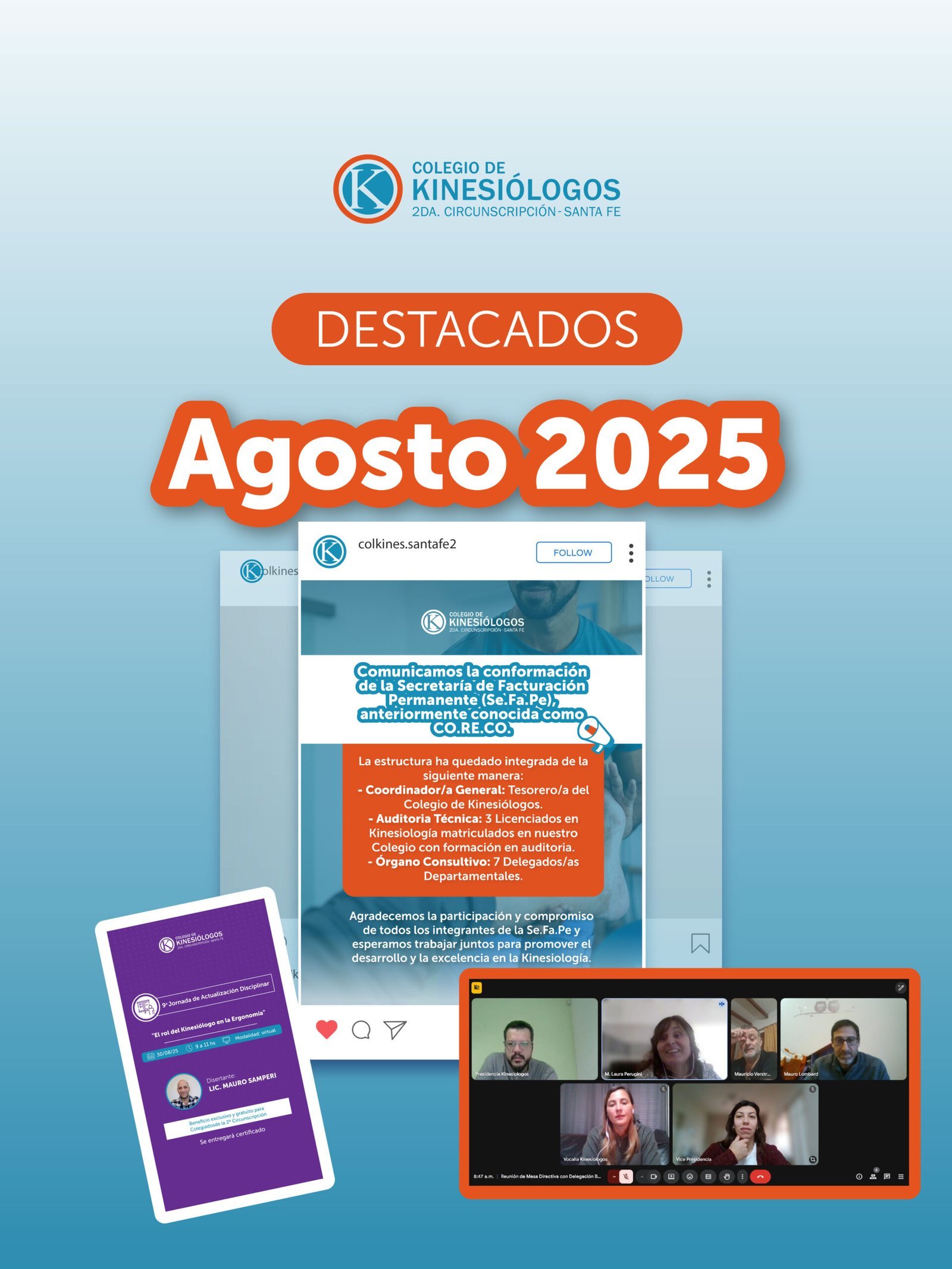 Actividades destacadas en agosto