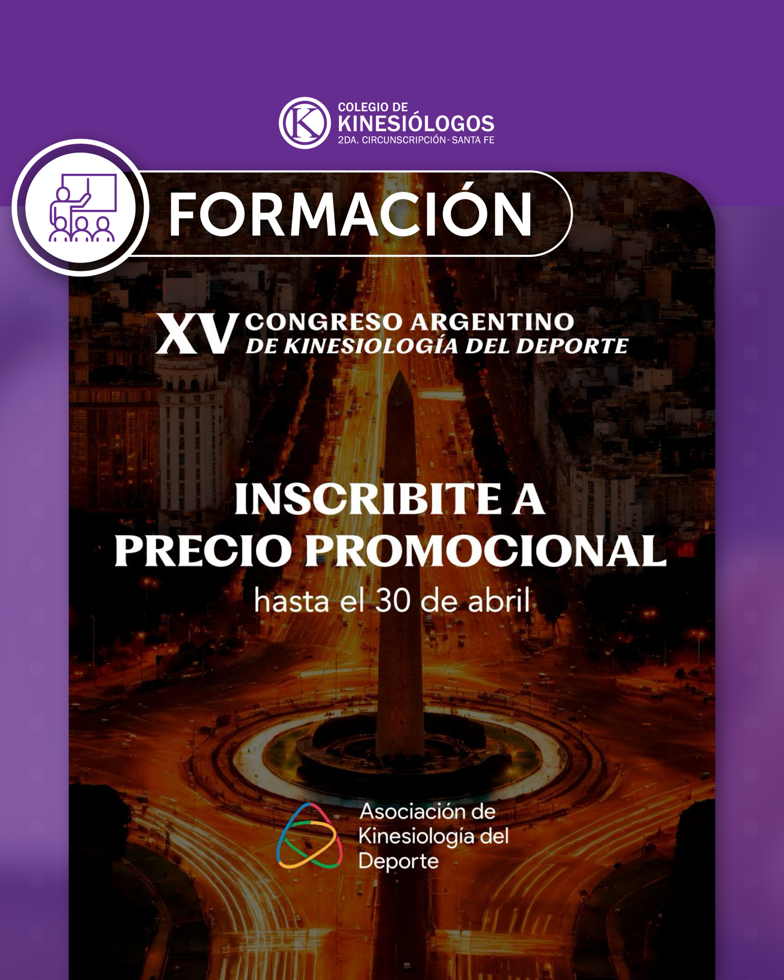 XV Congreso Argentino de Kinesiología del Deporte
