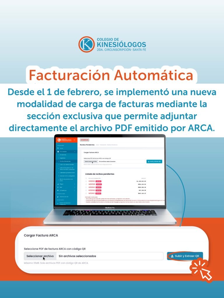 Nueva modalidad de carga de facturas.