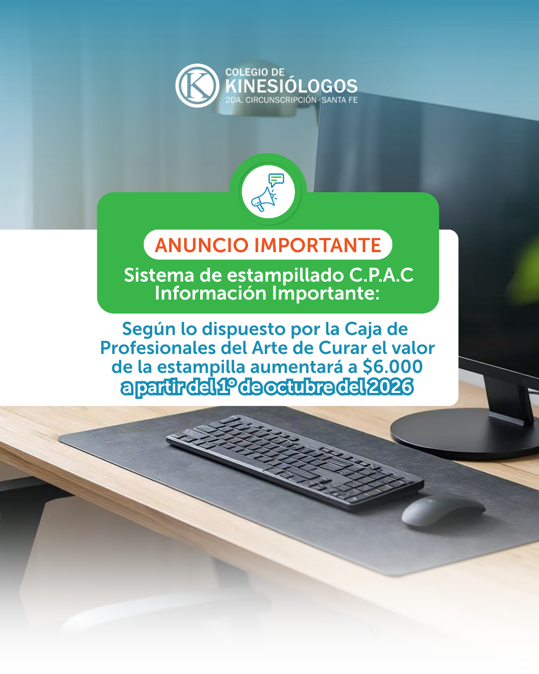 Actualización valor estampilla C.P.A.C